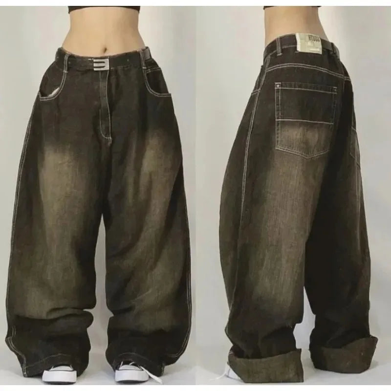 Washed Baggy Jeans